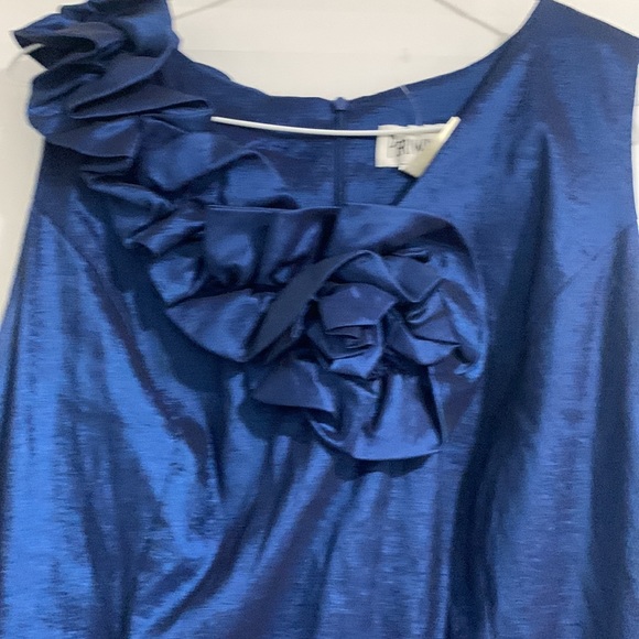 Royal blue metallic color dress size 18W - Picture 2 of 4